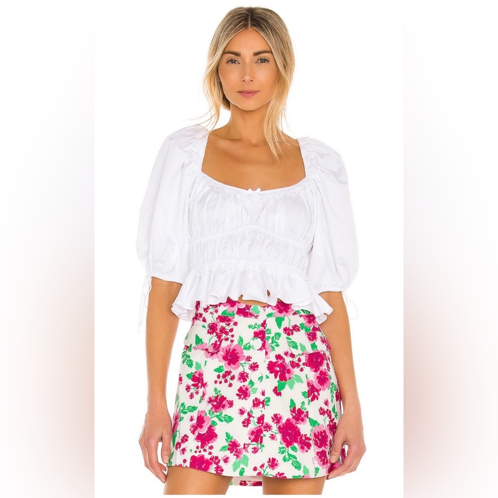 For Love And Lemons Jackson Crop Top Size S